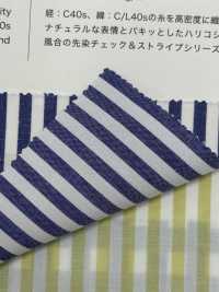 51027 Cotton Linen Typewritter Cloth Check & Stripes[Textile / Fabric] VANCET Sub Photo