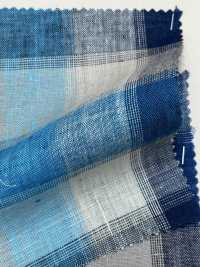 A-7066 Linen 100% Check[Textile / Fabric] ARINOBE CO., LTD. Sub Photo