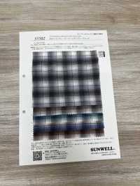 35502 50 Single Thread Cotton Wavy Lawn Ombre Check[Textile / Fabric] SUNWELL Sub Photo