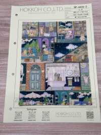 DP-4435-3 60 Lawn Digital Print (Labyrinth House)[Textile / Fabric] HOKKOH Sub Photo