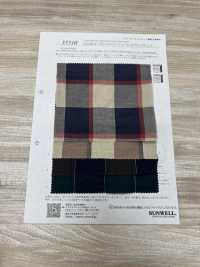 35510 Fuwa.60 Thread Organic Cotton Shirring Block Check[Textile / Fabric] SUNWELL Sub Photo