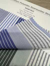 5SG015(2) Cotton/polyester Seersucker Stripe[Textile / Fabric] Sub Photo