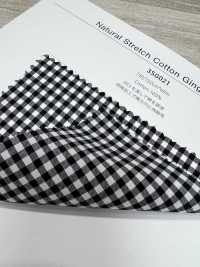 3SG021 Natural Stretch Cotton Gingham Plaid[Textile / Fabric] Sub Photo