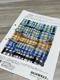 28102 80 Thread Lawn Lawn Miracle Wave Check Pattern Print[Textile / Fabric] SUNWELL Sub Photo