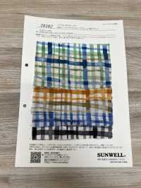 28102 80 Thread Lawn Lawn Miracle Wave Check Pattern Print[Textile / Fabric] SUNWELL Sub Photo