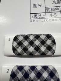 2525-4F T/C Gingham (Medium Check) Four-fold Tape[Ribbon Tape Cord] Topman Industries Sub Photo