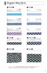 1000-ST-1 1000 T/C Gingham Four-Fold Stitch Tape[Ribbon Tape Cord] STAR BRAND (Hoshika) Sub Photo