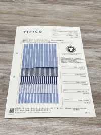 OGN-1008ST Superior Organic Typewritter Cloth Stripes[Textile / Fabric] TIPICO (Kuwamura Textile) Sub Photo