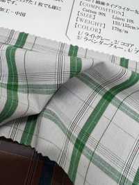 OM43675 60/1 Linen Typewritter Cloth Yarn-dyed Check[Textile / Fabric] Oharayaseni Sub Photo