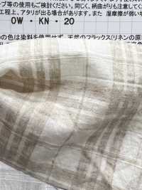 AZUMADAKI-119 Organic Cotton Dobby Check Eastern Cooking Process[Textile / Fabric] Komatsuwa Textile Sub Photo