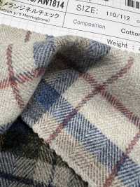 AW1813 Twisted Melange Flannel Check[Textile / Fabric] SHIBAYA Sub Photo