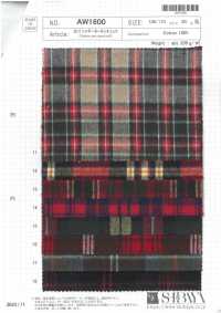 AW1600 30/2 Shaggy Tartan Check[Textile / Fabric] SHIBAYA Sub Photo