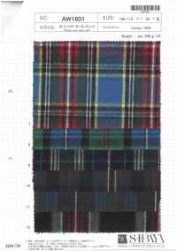 AW1601 30/2 Shaggy Tartan Check[Textile / Fabric] SHIBAYA Sub Photo