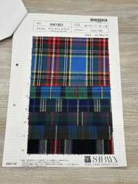 AW1601 30/2 Shaggy Tartan Check[Textile / Fabric] SHIBAYA Sub Photo