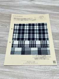 AN-9274 Rope Indigo Check[Textile / Fabric] Ariyoshi Shoten Sub Photo