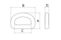 D20 D Ring D20[Buckles And Ring] NIFCO Sub Photo