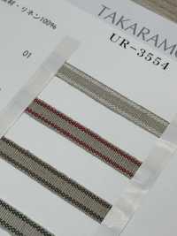 UR-3554 Linen Stripe[Ribbon Tape Cord] UNITED RIBBONS Sub Photo