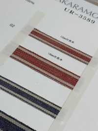 UR-3589 Linen Stripe[Ribbon Tape Cord] UNITED RIBBONS Sub Photo