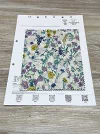 4025-1670-2 60 Lawn Watercolor Flowers[Textile / Fabric] HOKKOH Sub Photo