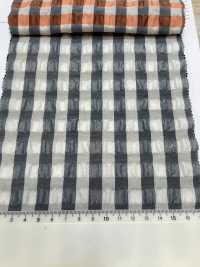 OSK-1000-1 T/C Seersucker Gingham[Textile / Fabric] HOKKOH Sub Photo