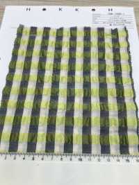 OSK-1000-1 T/C Seersucker Gingham[Textile / Fabric] HOKKOH Sub Photo