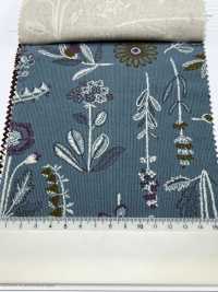 8025-1795-2 21W Corduroy Embroidered Flowers[Textile / Fabric] HOKKOH Sub Photo