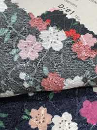 88635 SEVENBERRY® Chirimen Jacquard Cherry Blossom/Hemp Leaf[Textile / Fabric] VANCET Sub Photo