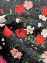 88635 SEVENBERRY® Chirimen Jacquard Cherry Blossom/Hemp Leaf[Textile / Fabric] VANCET Sub Photo