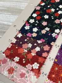 88635 SEVENBERRY® Chirimen Jacquard Cherry Blossom/Hemp Leaf[Textile / Fabric] VANCET Sub Photo