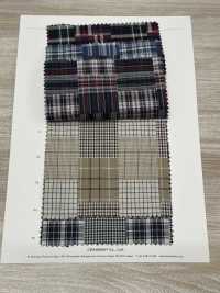 3SG036 Random Patchwork Plaid Fabric[Textile / Fabric] Chambray Sub Photo