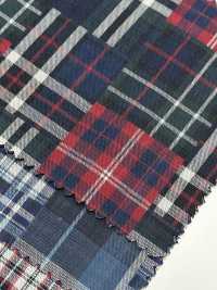 3SG036 Random Patchwork Plaid Fabric[Textile / Fabric] Chambray Sub Photo