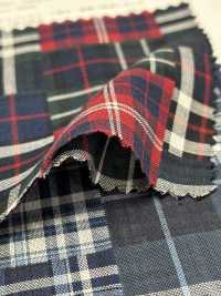 3SG036 Random Patchwork Plaid Fabric[Textile / Fabric] Chambray Sub Photo