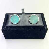 E-6-C Color Coating Shell Cufflinks Green[Formal Accessories] Yamamoto(EXCY) Sub Photo