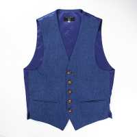 LV-2 Domestic Linen Vest Blue[Formal Accessories] Yamamoto(EXCY) Sub Photo