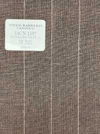 14CN1597 CANONICO 21 Micron Wool & Linen Stripe Brown[Textile] CANONICO Sub Photo