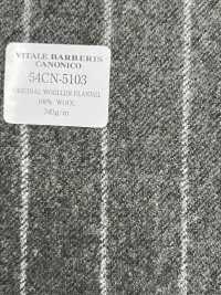 54CN5103 CANONICO ORIGINAL WOOLEN FLANNEL STRIPED GREY[Textile] CANONICO Sub Photo