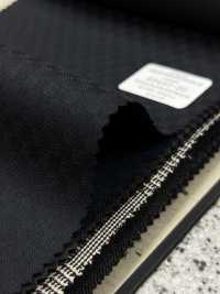 49457 LUSTRE Stretch Wool Polyester Dobby Pattern 3 Color Variations Block Check[Textile] Kunishima Co., Ltd. Sub Photo