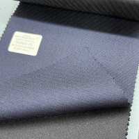 56464-39 25SS BEST SELECTION [FANCY WORSTED] Fancy Worsted Dark Blue Shadow Bias Stripe[Textile] Kunishima Co., Ltd. Sub Photo