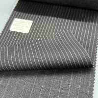 02421-10 25SS BEST SELECTION [traditional Fabric] Chalk Stripe Black[Textile] Kunishima Co., Ltd. Sub Photo