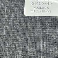 26402-47 25SS BEST SELECTION [traditional Fabric] Traditional Fabric Chalk Stripe Dark Gray[Textile] Kunishima Co., Ltd. Sub Photo