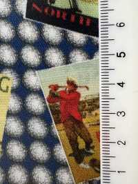 URJ-088 Made In Italy 100% Cupra Printed Lining Golf Blue TCS Sub Photo