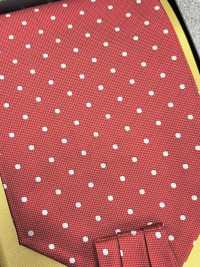 AS-600 Domestic Silk Ascot Tie Dot Pattern Red[Formal Accessories] Yamamoto(EXCY) Sub Photo