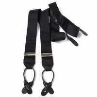 AT-40BB Albert Thurston Suspenders Black 40mm Rigid (Ribbon)[Formal Accessories] ALBERT THURSTON Sub Photo