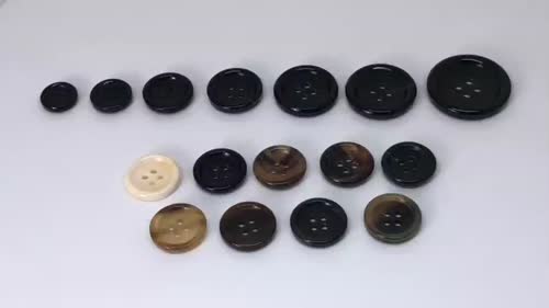 Classic 4-Holes Gradient Coat Buttons - China Fashion Brown-Black Round  Resin Buttons and Resin Button price